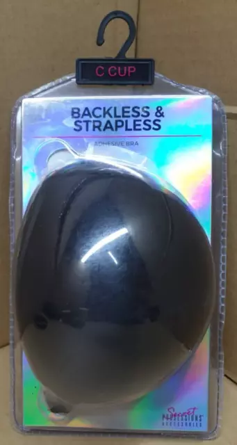PRIMARK BACKLESS AND Strapless Adhesive Bra Size C: UK 32C / EUR 70D -  Black S27 £5.00 - PicClick UK