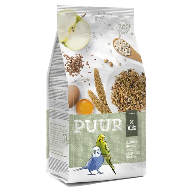 Witte Molen Puur Periquito 2 KG, Comida para Pájaros, Nuevo