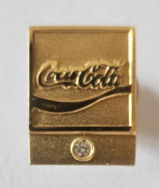 „Coca Cola“- Ansteck-Pin Jubiläum 585 Gold