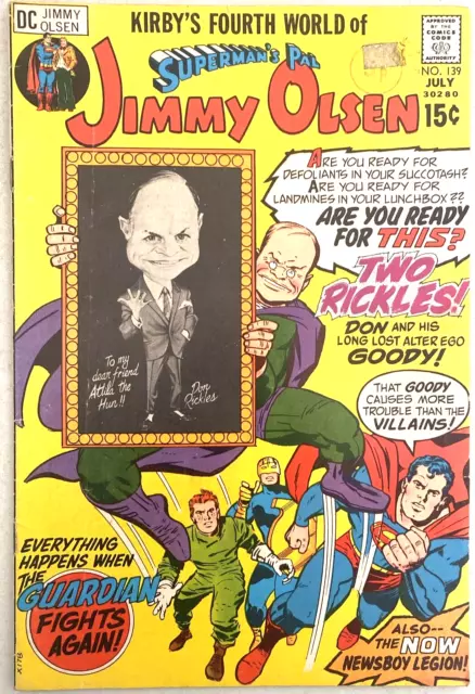 Superman's Pal Jimmy Olsen . # 139. July 1971. Jack Kirby-Cover. Fn. 6.0.