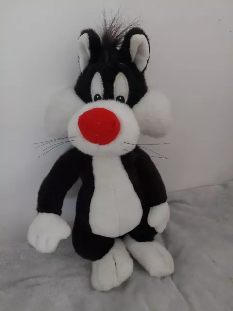 Vintage 1990 Sylvester Plush Toy Warner Bros Mighty Star Retro Looney