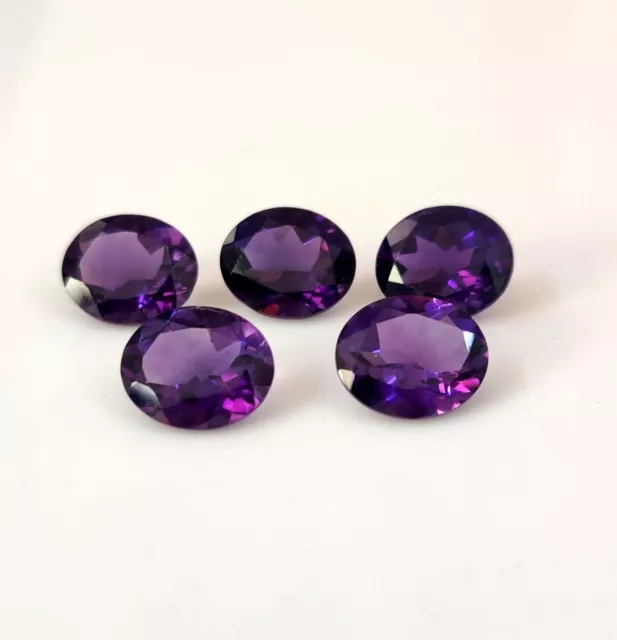 Natural Wonderful African Amethyst 10X12 MM Oval Cut Gemstone Wholesale Lot