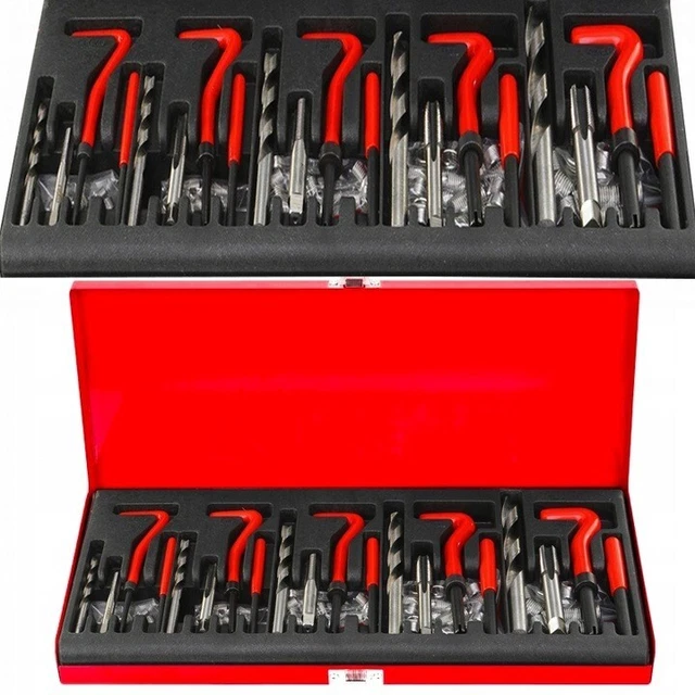 GEKO G02789 KIT RIPARA FILETTI 88pz RIPRISTINA FILETTATURE ELICOIDI Maschi Tooltek - Foto 3