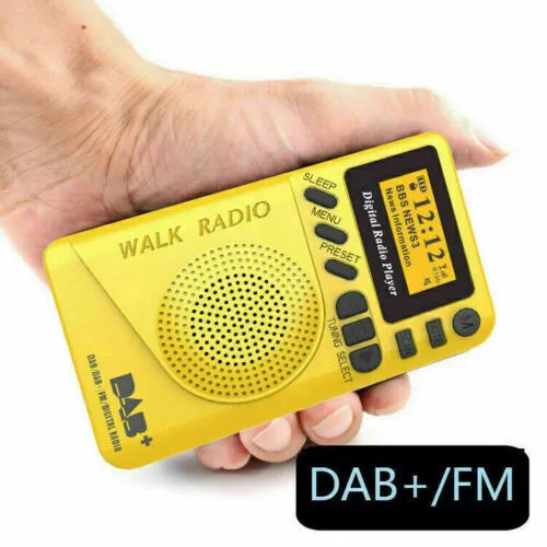 Pocket DAB/DAB+ Digital FM Radio LCD Display Good Sound Speaker Long Life