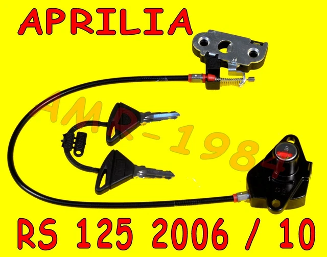 Kit De Serrure Complète Pour Moto Aprilia 50 RS (1999 à 2020) – Avec Contacteur, Bouchon Réservoir Et 2 Clés, Neuf
