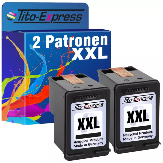 Druckerpatrone 2x Black PlatinumSerie für HP 300XL HP 301XL HP 302XL HP 304XL