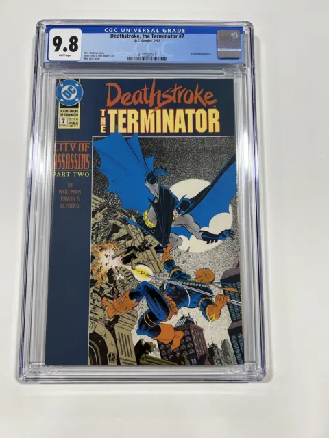 Deathstroke The Terminator 7 cgc 9.8 wp Dc Comics 1992