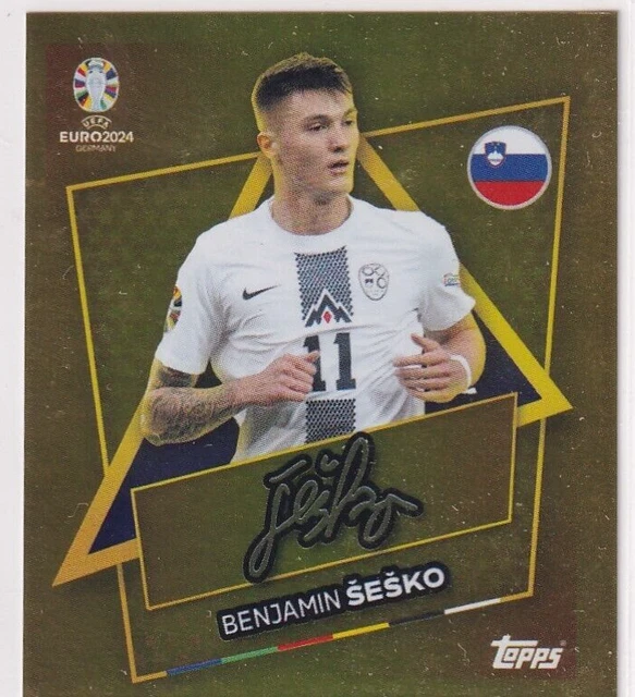 TOPPS EURO 2024 Pierre-Emile Hojbjerg Den Sp Gold Signature Parallel
