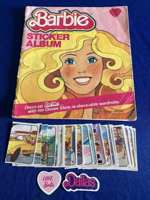 Panini Barbie Mattel 1983 Album Stickers Pick Or Choose Your Numbers