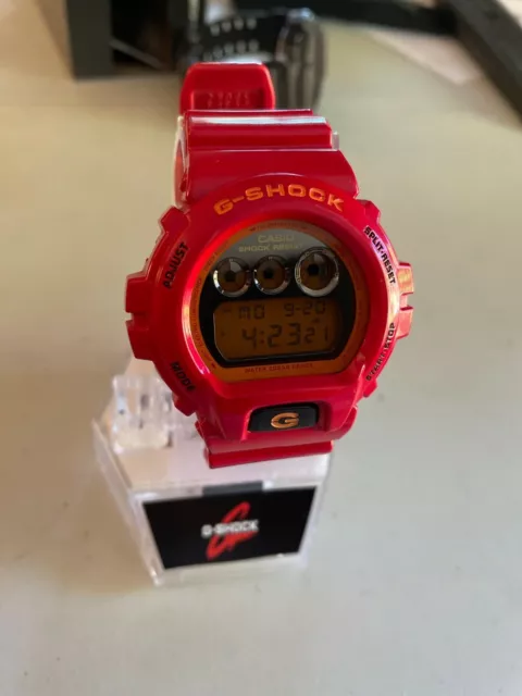 Casio G-Shock DW-6900CB Red used 