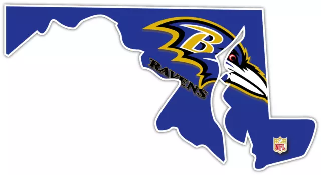 Maryland Baltimore Ravens NFL Football Logo Vinyl Sticker Decal Window Car Truck