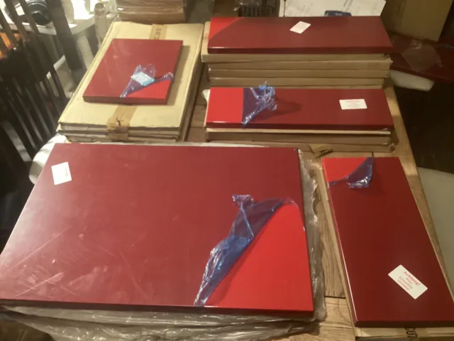 Rosso Red kitchen doors and draw fronts, job lot 22 items, various sizes, new