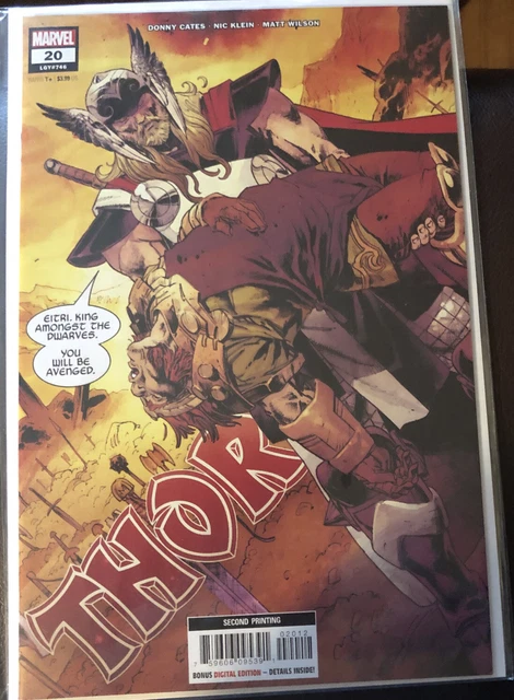 Thor #20 2022 Nic Klein 2nd Printing Variant Marvel Comics