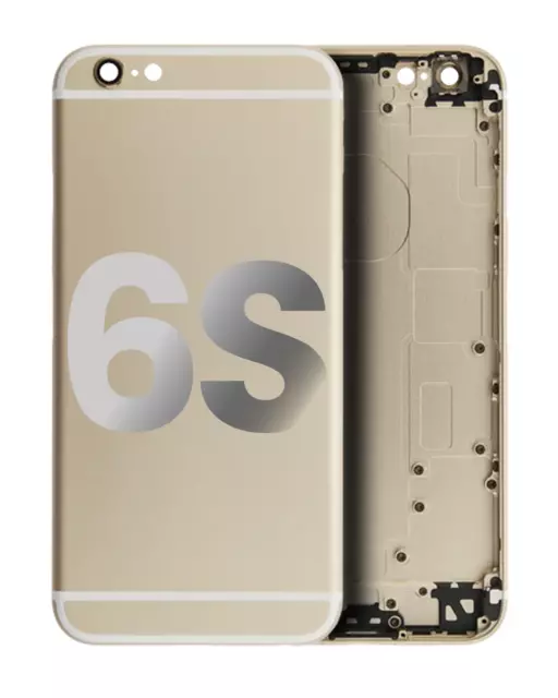 Replacement Back Housing Compatible For iPhone 6S (GENERIC) (Gold)