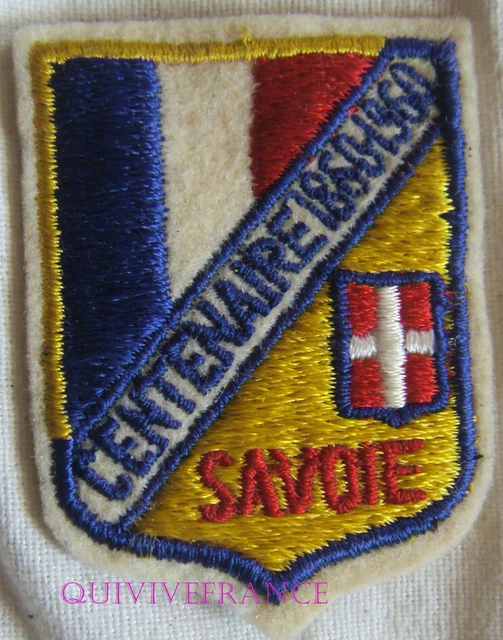 BG12236 ECUSSON Tissu Centenaire Du Rattachement De La Savoie A La