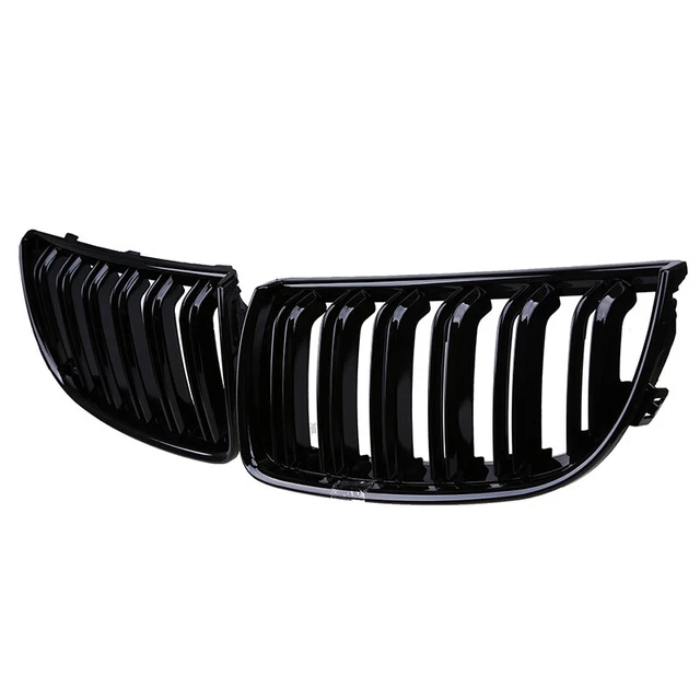 Parrilla Deportiva De Doble Listón Negra Para Bmw E90 E91