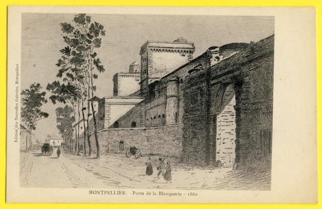2 x Cpa 34 MONTPELLIER. Aqueduc et Glacier rue Maguelonne vers 1900