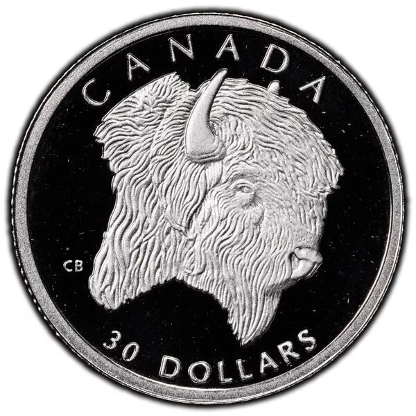 1997 Canada $30 WOOD BISON 3.13 Grams of .9995 Platinum PROOF Coin