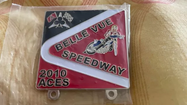 Belle Vue Aces--2010--Speedway Badge--Silver Metal