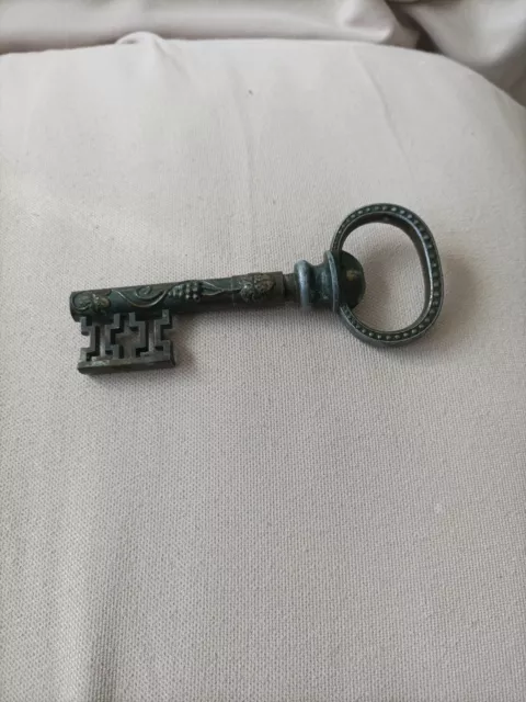 Korkenzieher/Flaschenöffner als Schlüssel,Metall,13,5 cm