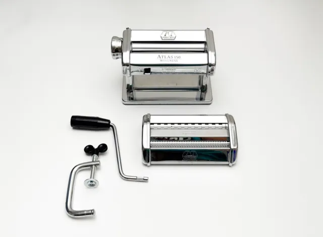 Marcato Atlas 150 Pasta Maker Machine - Silver - Made in Italy