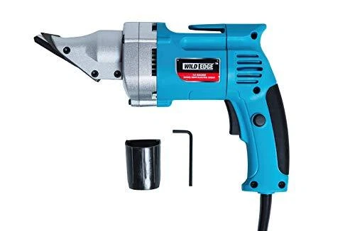 Electric Metal Shear, 14 Gauge 5.0 Amp Variable Speed Swivel Head Heavy Duty ...