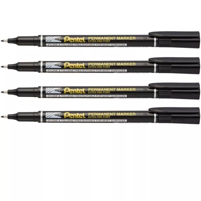 SALE - Pentel Extra Fine Permanent Marker Pen 1.6mm Bullet Tip NF450 - BLACK PEN