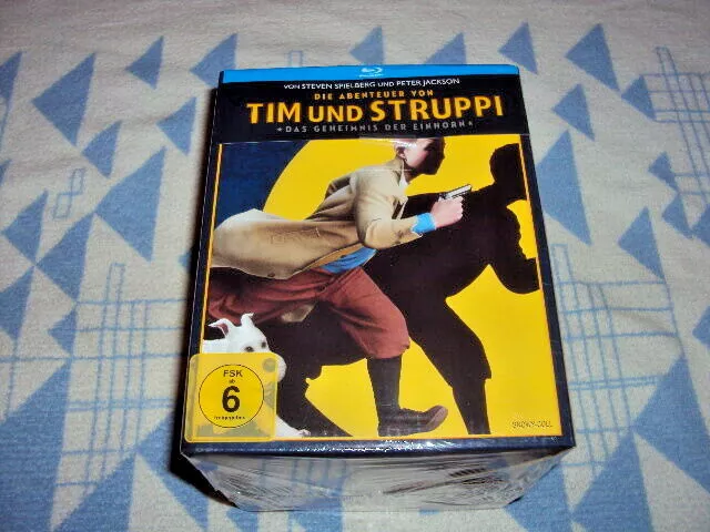 Die Abenteuer von Tim & Struppi  Das Geheimnis der Einhorn Boxset,Steel-Book NEU