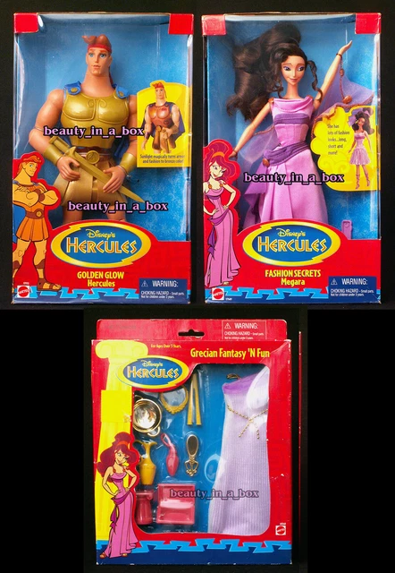 GOLDEN GLOW HERCULES Doll Fashion Secrets Megara Grecian Fantasy Disney ...
