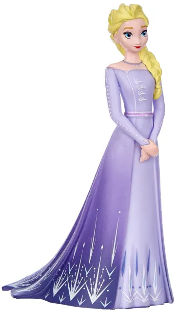 Bullyland Walt Disney, Frozen 2, Elsa with Purple Dress, Toy Figure with Details