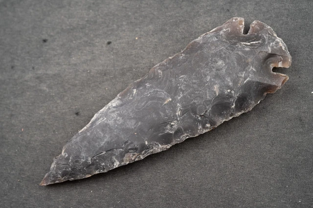 4.1" Flint Spearhead AMAZING COLOR USA Spear Point Knife Blade Arrowhead 532