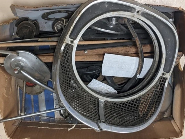 Vintage Lot of Ford Thunderbird Cart Parts - mirrors wiper blades and more