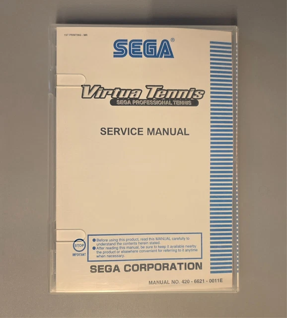 SEGA Naomi Virtua Tennis + Dongle - Jeu Complet GDROM Bon État