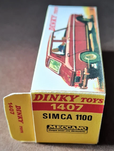 Dinky Toys 1407 Simca 1100 – Boîte D'origine + Coupon Revendeur, MIB