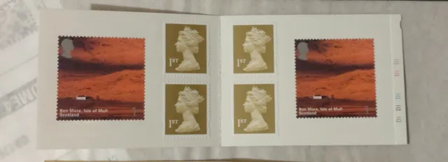 PM10 2003 British Journey - Scotland 6 x 1st Stamps Booklet   Cylinder