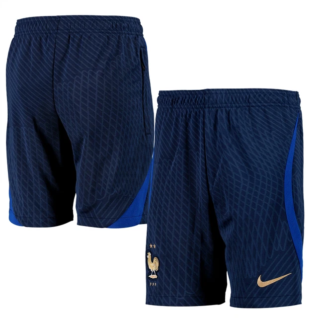 Pantaloncini da bambino France Football (taglia 10-12y) Nike Navy Strike - Nuovi