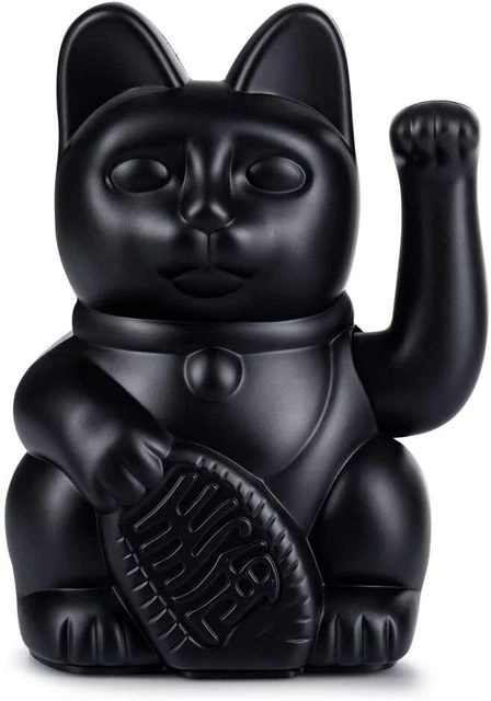 Lucky Cat Waving Cat 15X10,5 Black