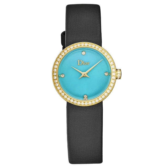 Christian Dior Women's 'La D De Dior' Diamond Bezel Turquoise Dial CD047150A003