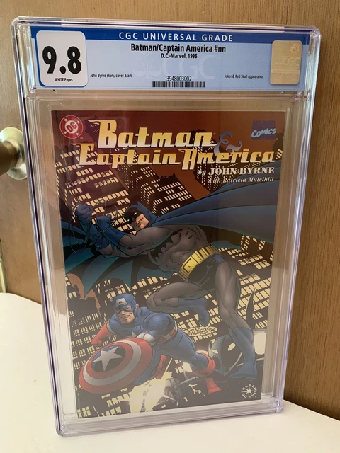 Batman Captain America 1 CGC 9.8 🔑1996 VS Red Skull & Joker🔥BYRNE Art🔥KEY