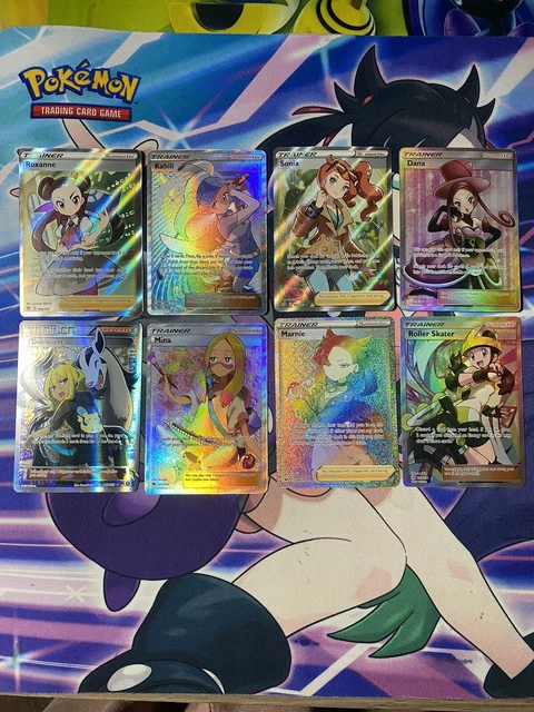 Pokémon full art trainer lot(8) marnie, mina, delinquent, kahili etc NM