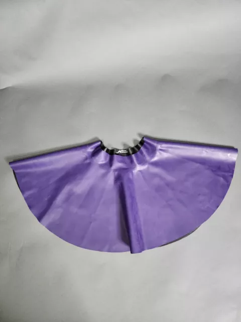 Reversable Purple & Black Latex Circle Skirt  Size Small