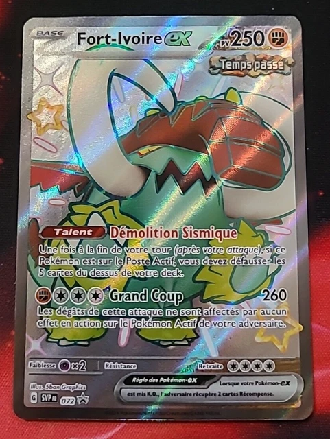 CARTE POKEMON FORT Ivoire Ex Promo Shiny Full Art 72 Destinée De Paldea