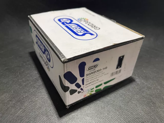 SELECTRIC SGRID360-149 Interruttore Mod Nero 10A Retractive Vuoto 20 / Box (UK)