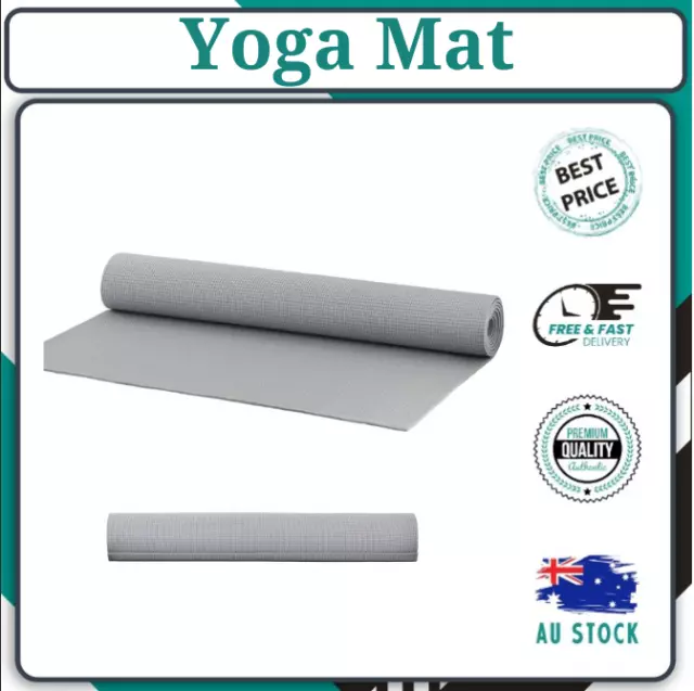 Yoga Mat Thick Wide Nonslip Exercise Fitness Pilate Gym Durable Sports Pad 3mm
