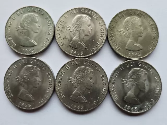 Collection of 36 UK Crown/25 Pence Queen Elizabeth II Era Commemorative Coins