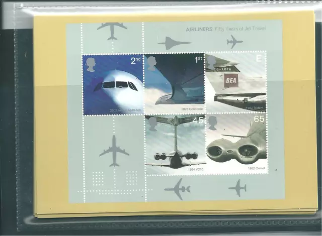 Gb - Phq Cards - 2002- Airliners - Complete Set  Mint