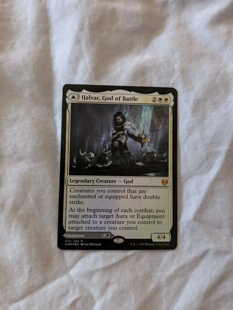 Halvar, God of Battle // Sword of the Realms 1x FOIL KHM MTG Kaldheim Mythic MINT