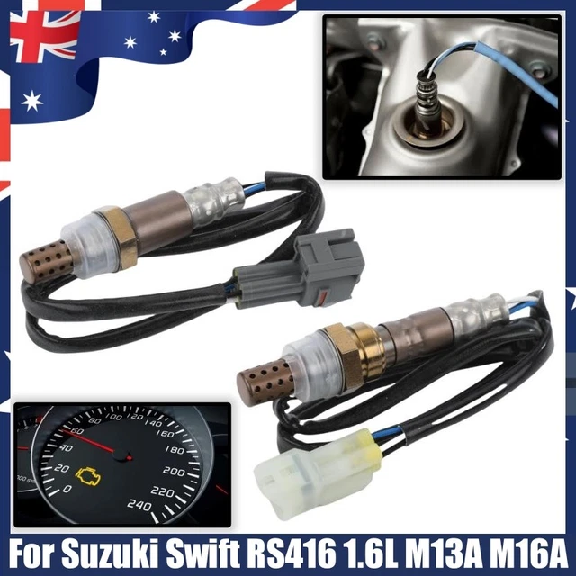 Pair Of O2 Oxygen Sensors For Suzuki Swift Sport RS416 1.6L M13A/M16A - Pre-Cat & Post-Cat