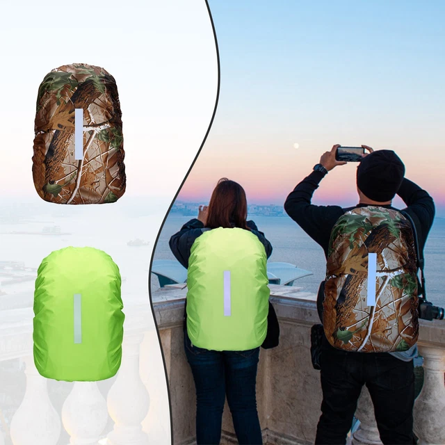1Pack Waterproof Rain Cover For Backpack, Reflective Rucksack Rain Cover For