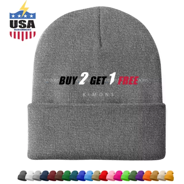 Plain Solid Beanie Hat Cap Knit Ski Skully Cuff Winter Warm Slouchy Men Women CF